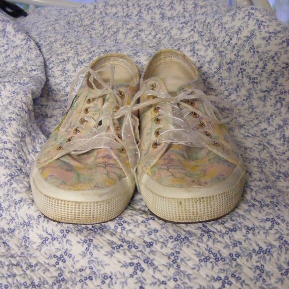 Ladies Size 8.5 Sunset Tropical Shoes Sneakers by Superga - Picture 2 of 8